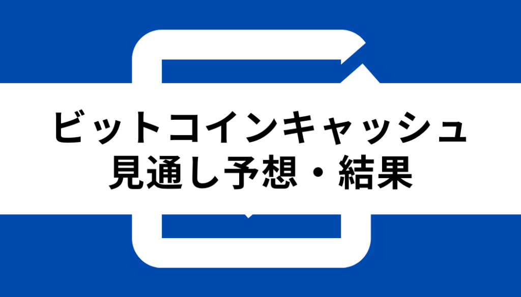 ビットコインキャッシュとは_見通し予想・結果