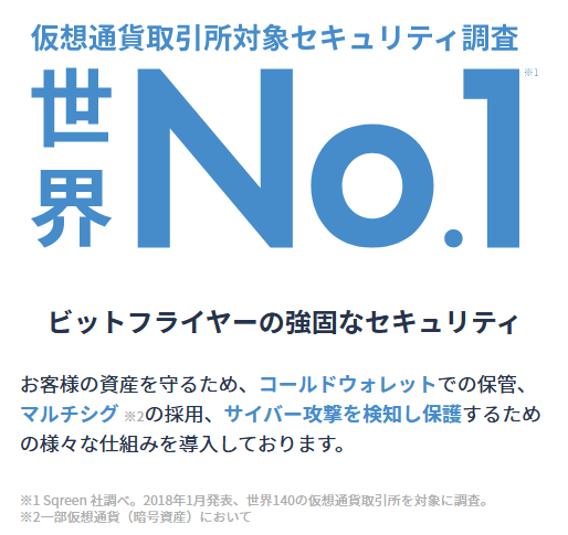 ビットフライヤー やばい_セキュリティNo.1